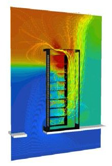 server rack airflow - thermal view