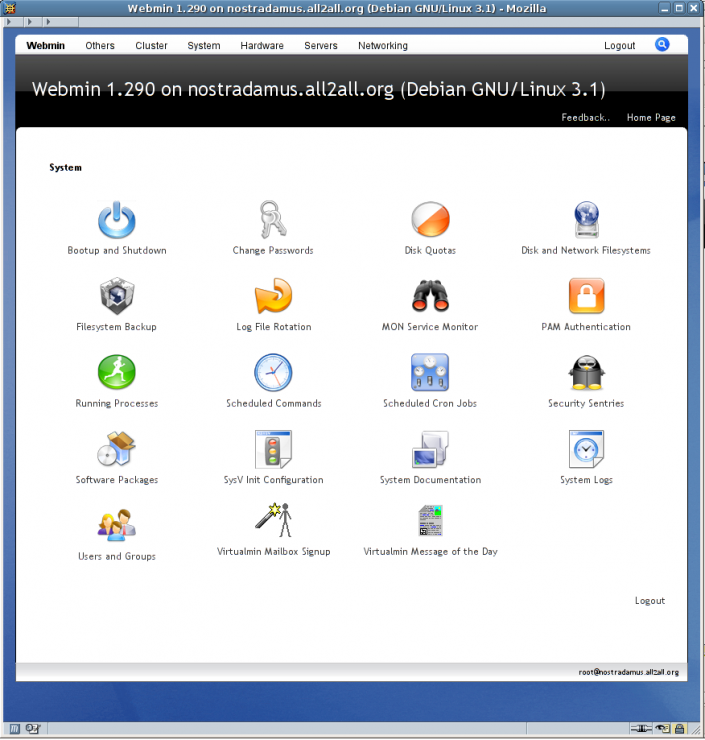 Webmin System