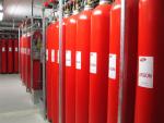 Argon fire extinguish unit