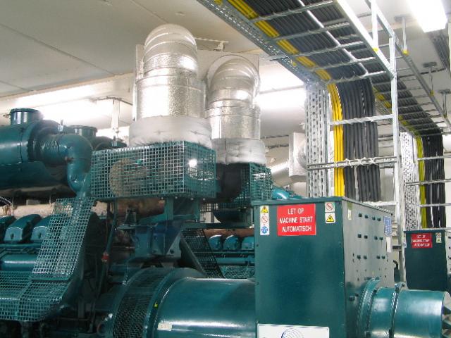 Diesel power generators for maximum power independancy.